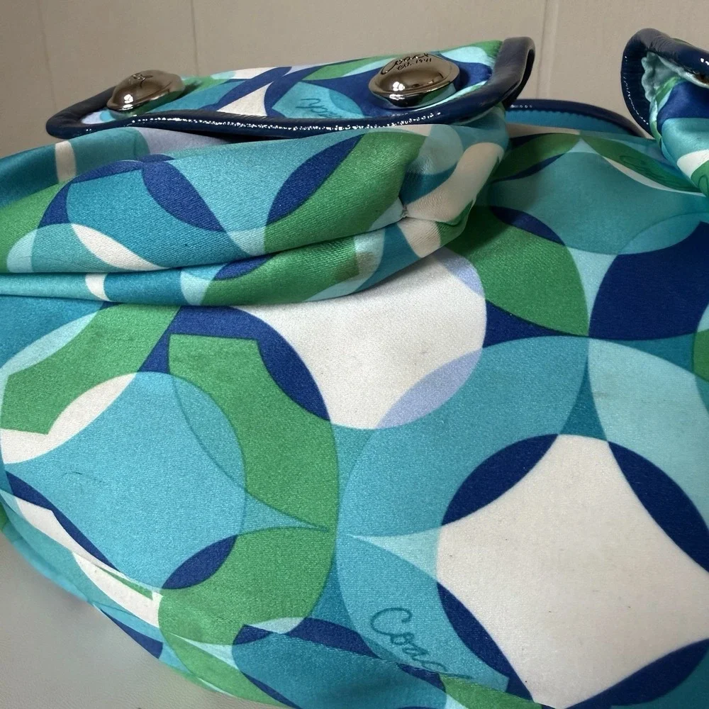 VTG COACH POPPY Y2K KALEIDOSCOPE HOBO Slouchy Shoulder Bag Purse Bratz Colorful